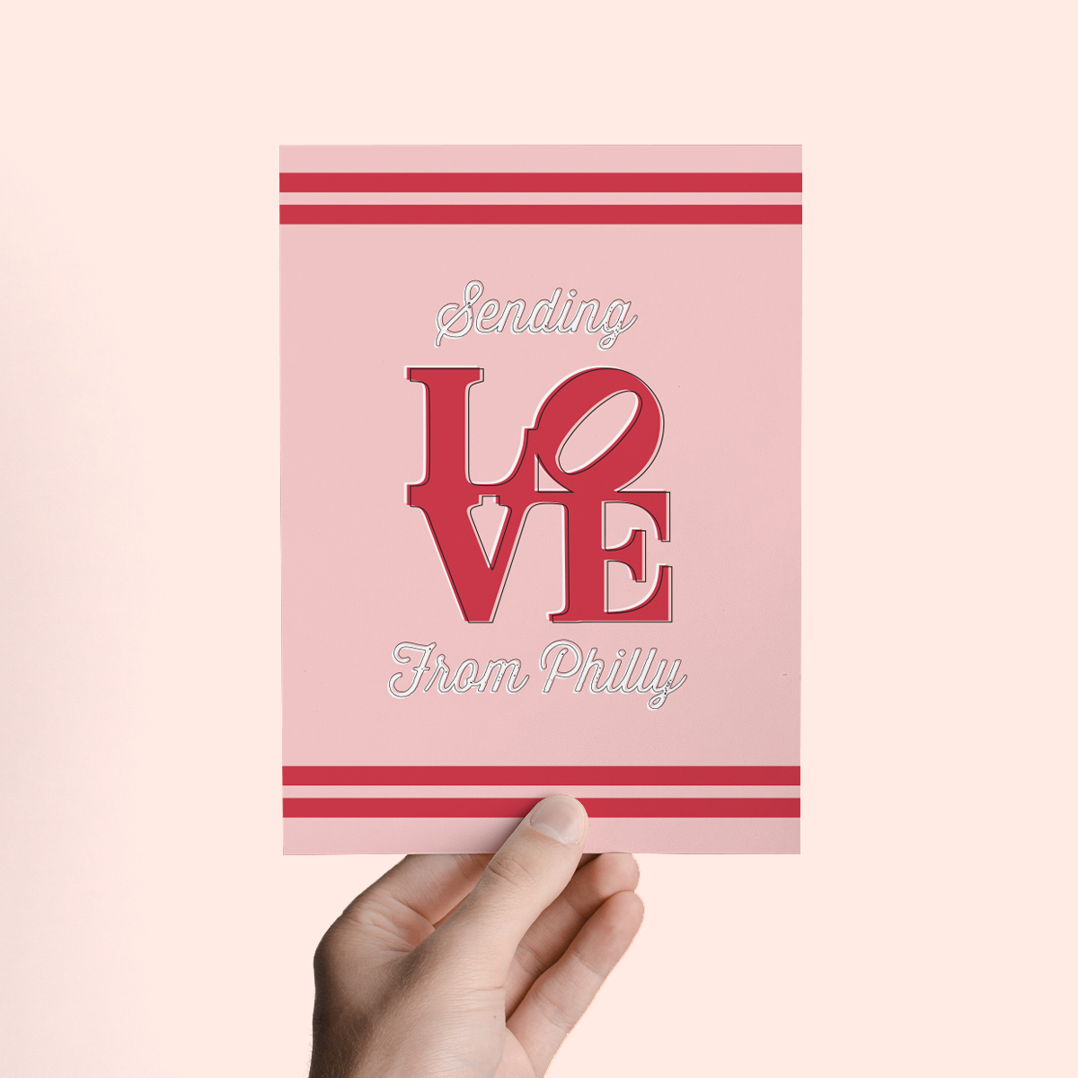 Sending Love From Philly Greeting Card