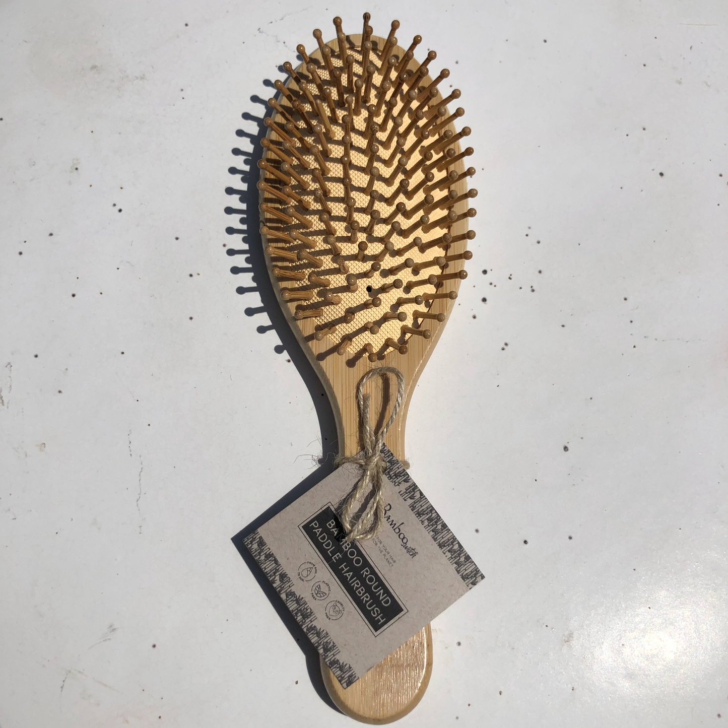 Round Bamboo Paddle Hairbrush