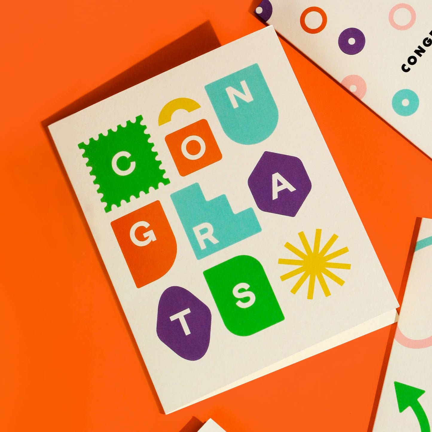 paper&stuff - Congrats Shapes Greeting Card