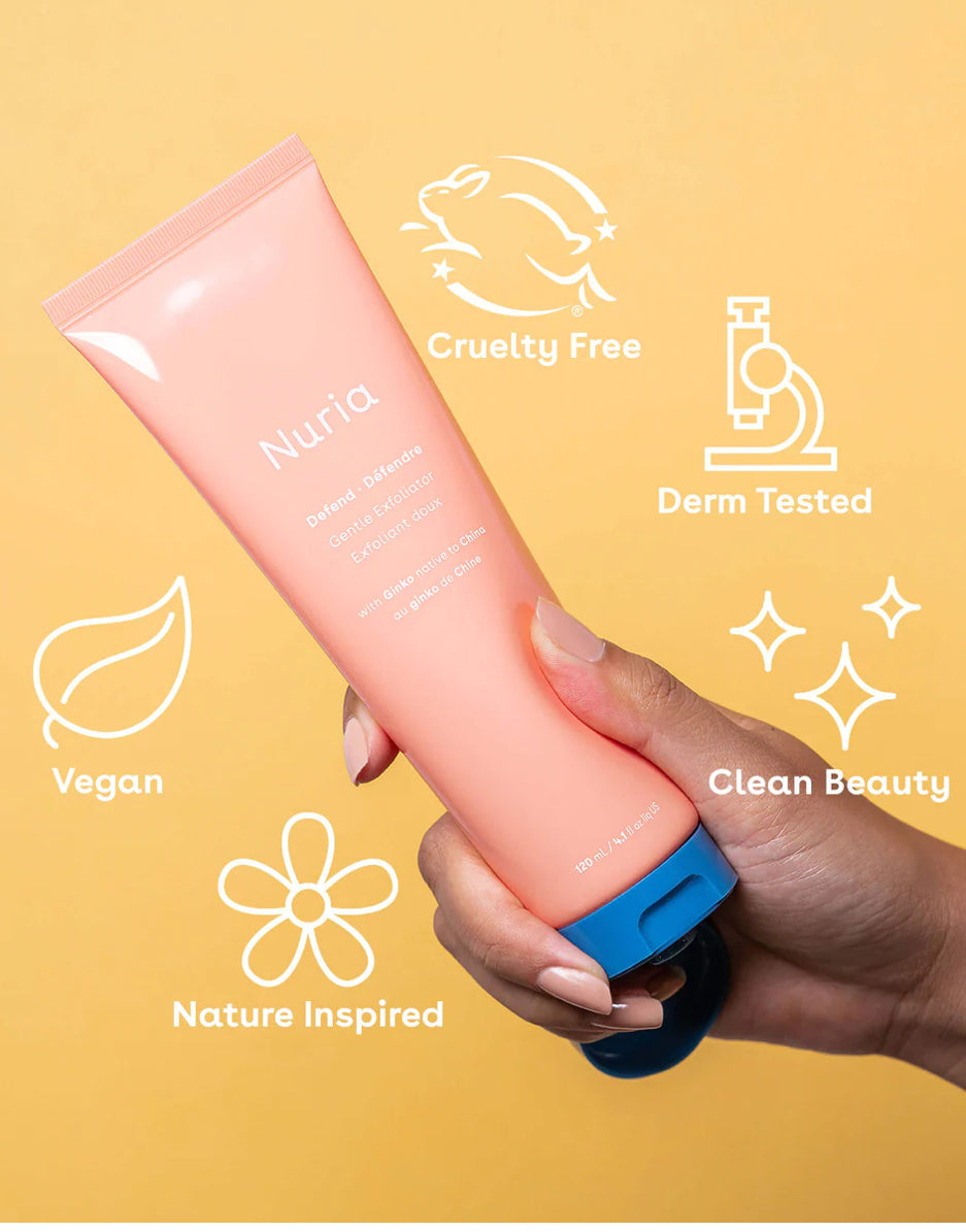 Defend Gentle Exfoliator
Deeply purifying pore cleanser with Ginkgo