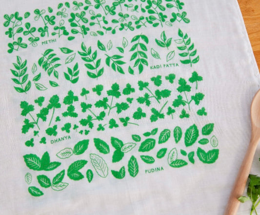 Desi Greens Flour Sack Towel