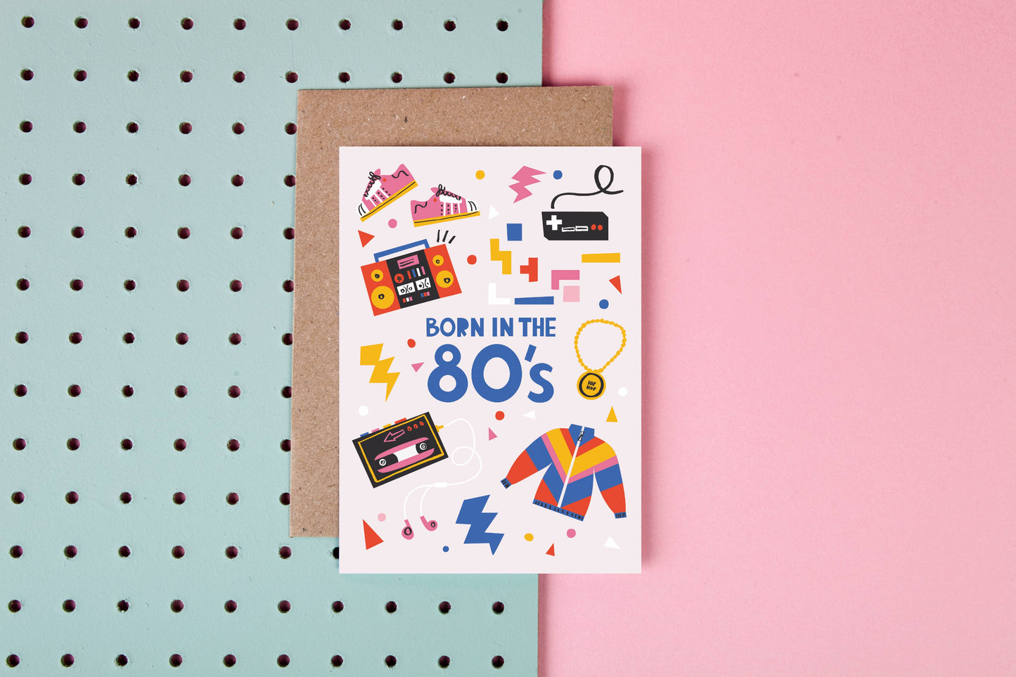 Rumble Cards - Born in the 80s - Birthday Card - 1980 - Nostalgic Age Card