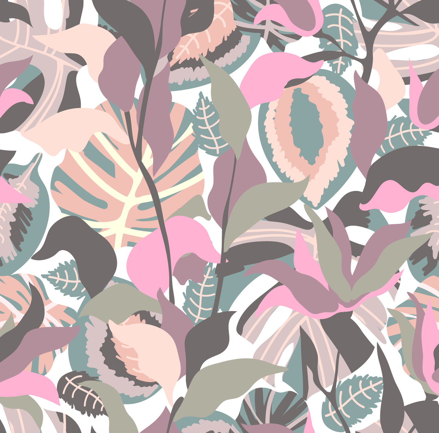Amelie Shower Cap in Pink Camouflage