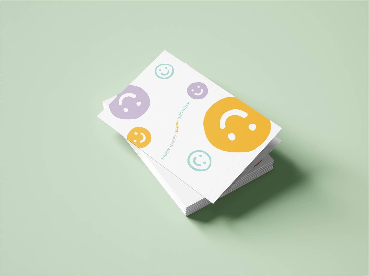 Birthday Smileys Greeting Card