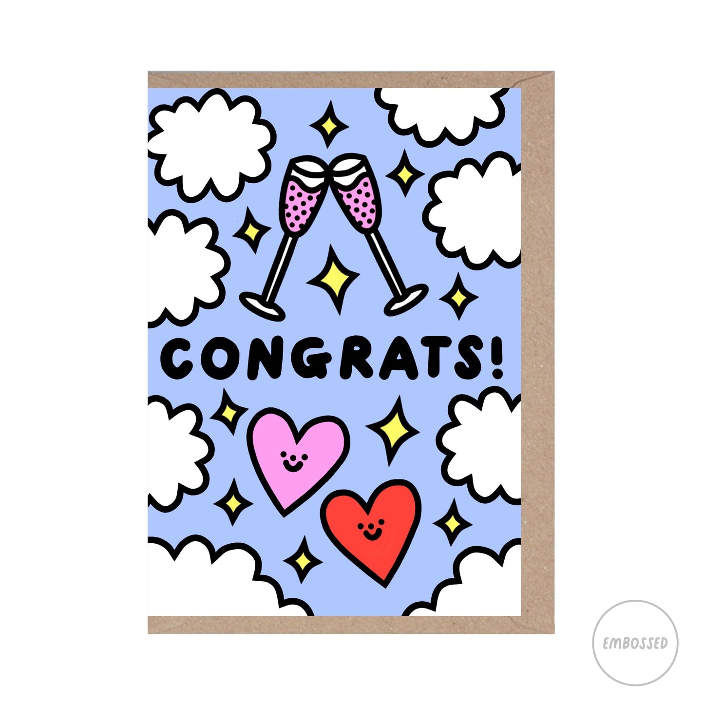 Rumble Cards - Congrats - Wedding - Anniversary - Cute - Greeting Card