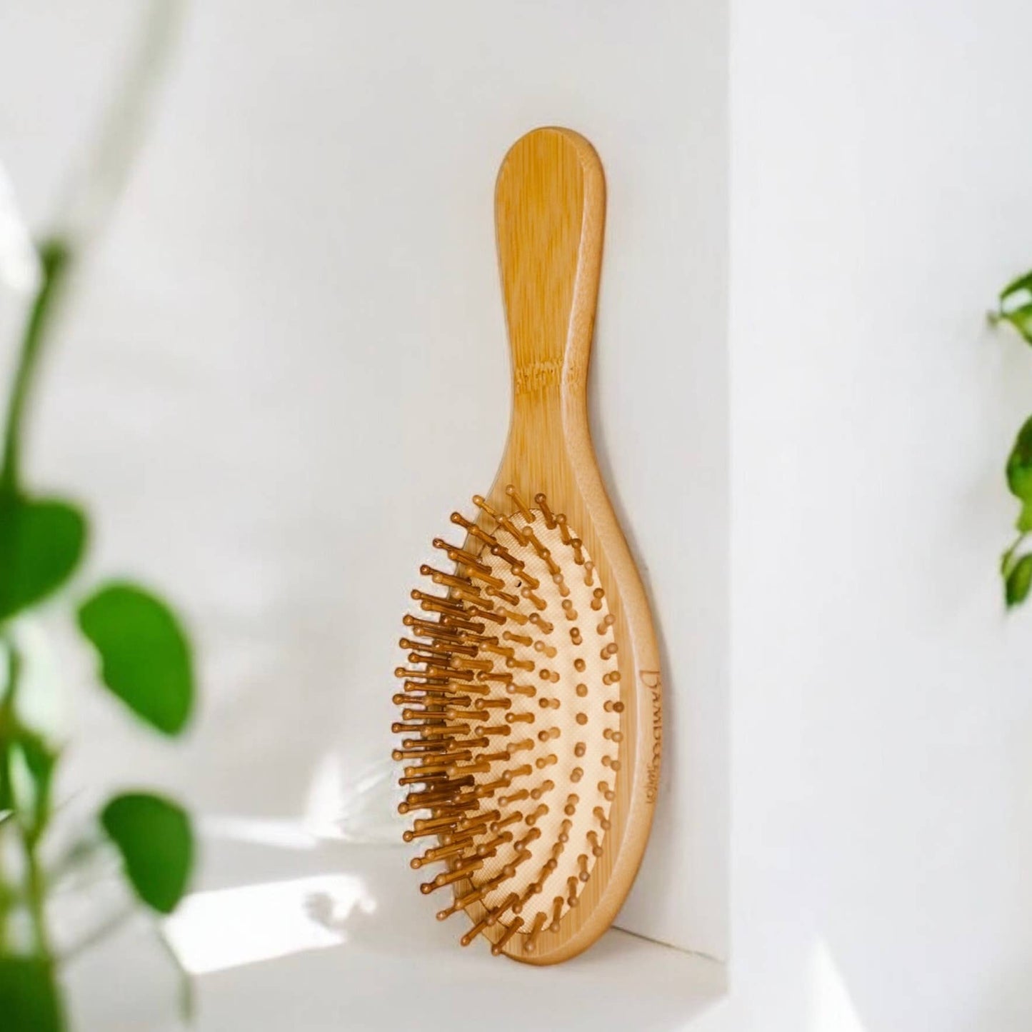 Round Bamboo Paddle Hairbrush