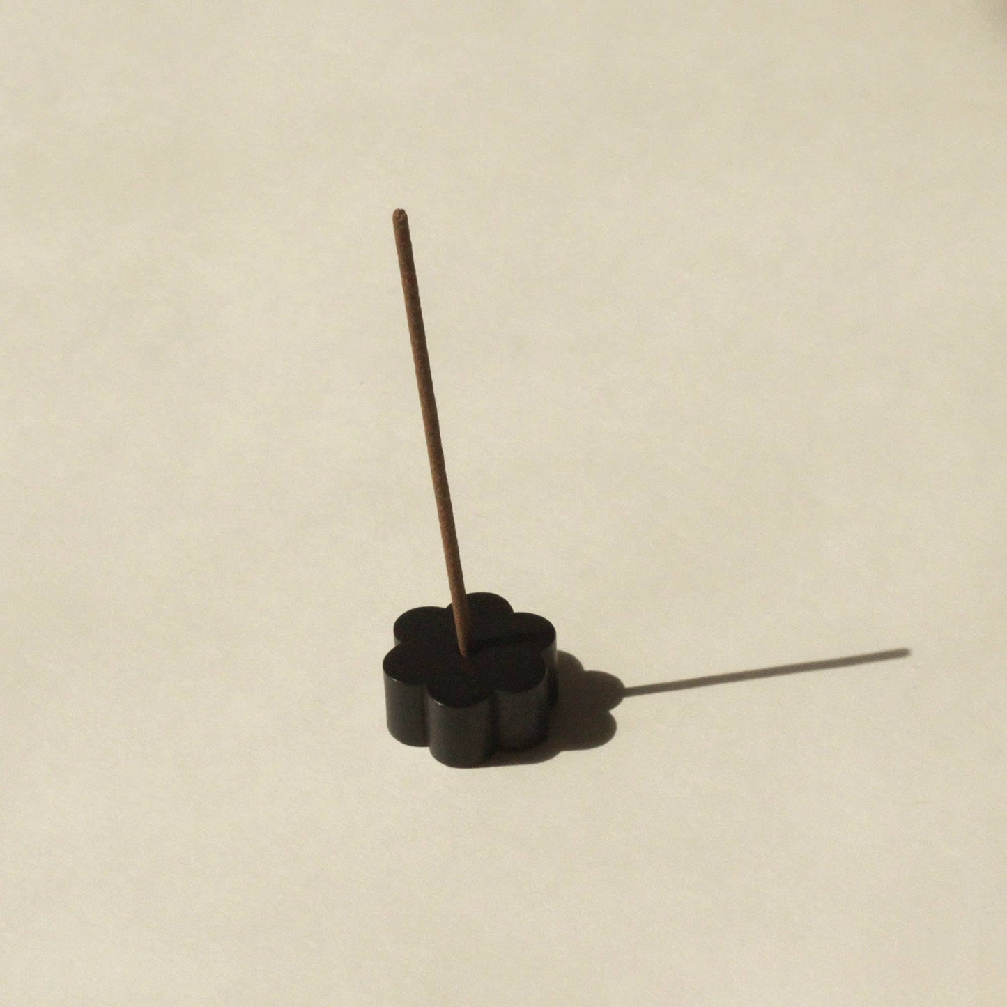 Cedar and Myrrh - Flower Black Brass Incense Holder