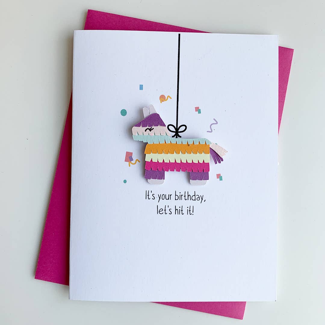 Pinata Birthday Card