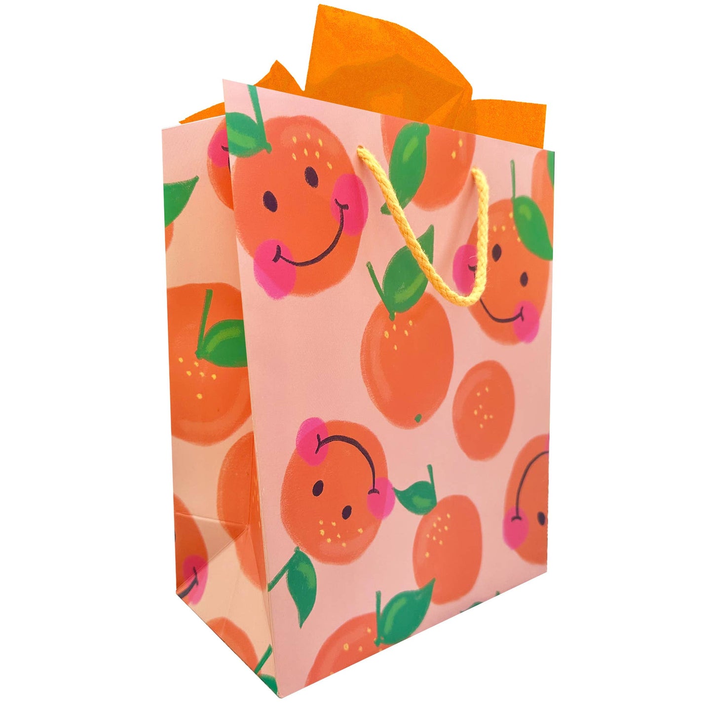 The Social Type - Smiley Orange Gift Bag