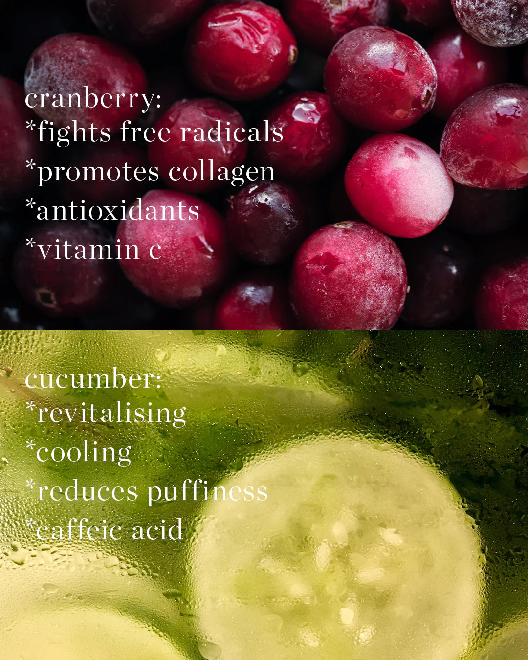 Cranberry lip & eye mask