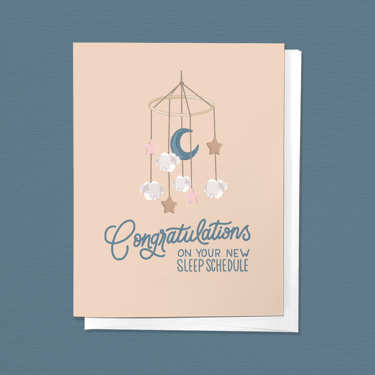 Congratulations On Your New Sleep Schedule! Greeting Card