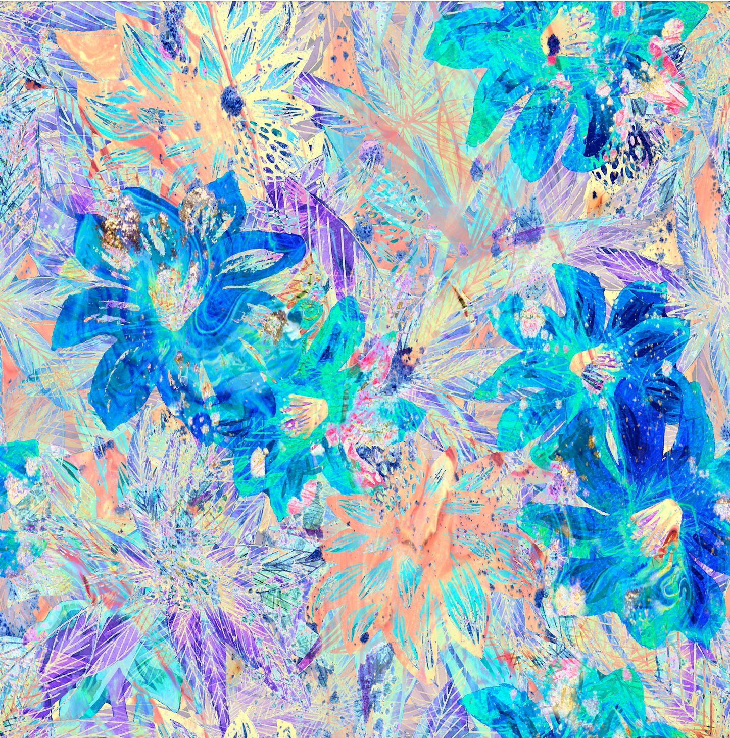 Amelie Shower Cap in Artsy Floral
