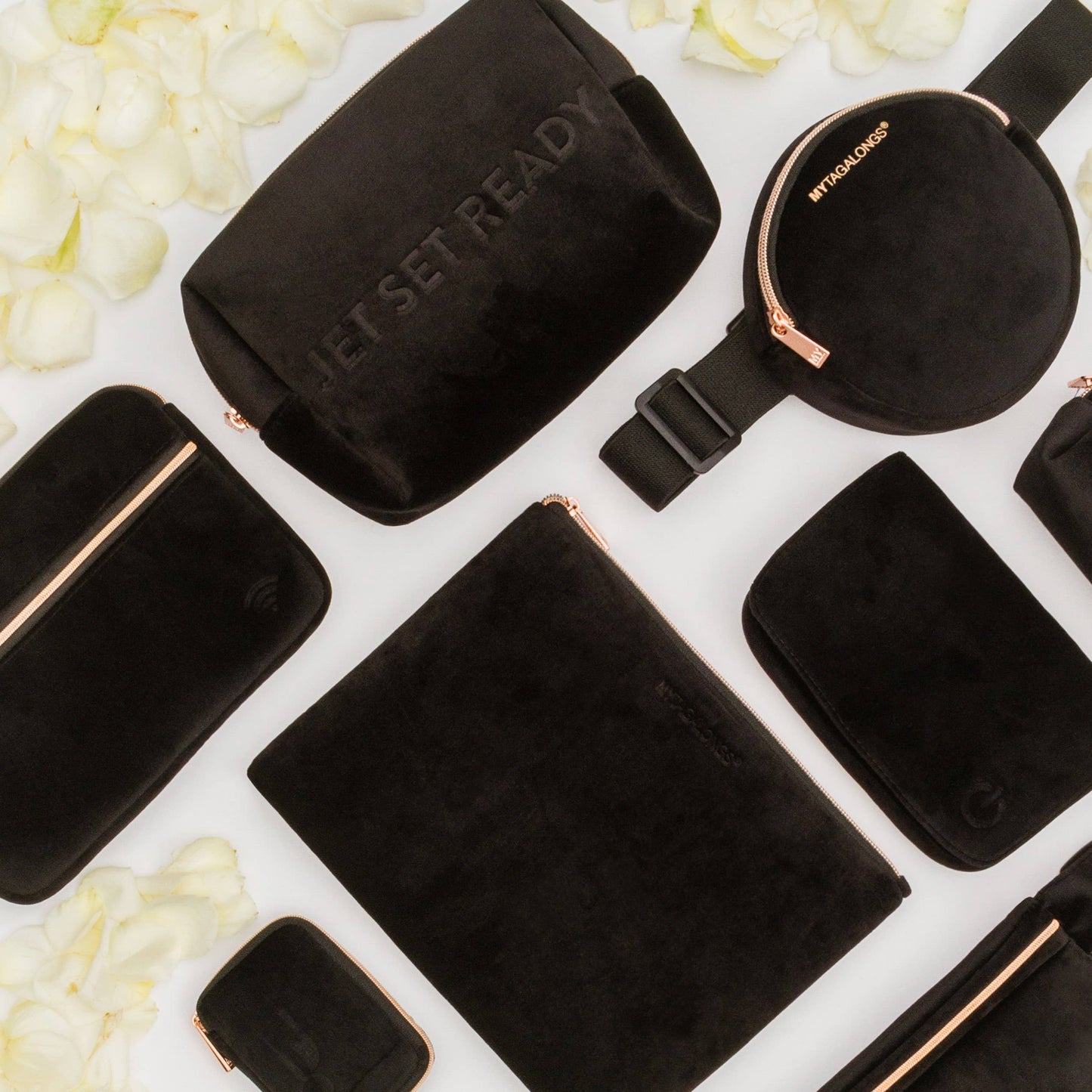 COSMETIC POUCH - VIXEN BLACK (velour finish)
