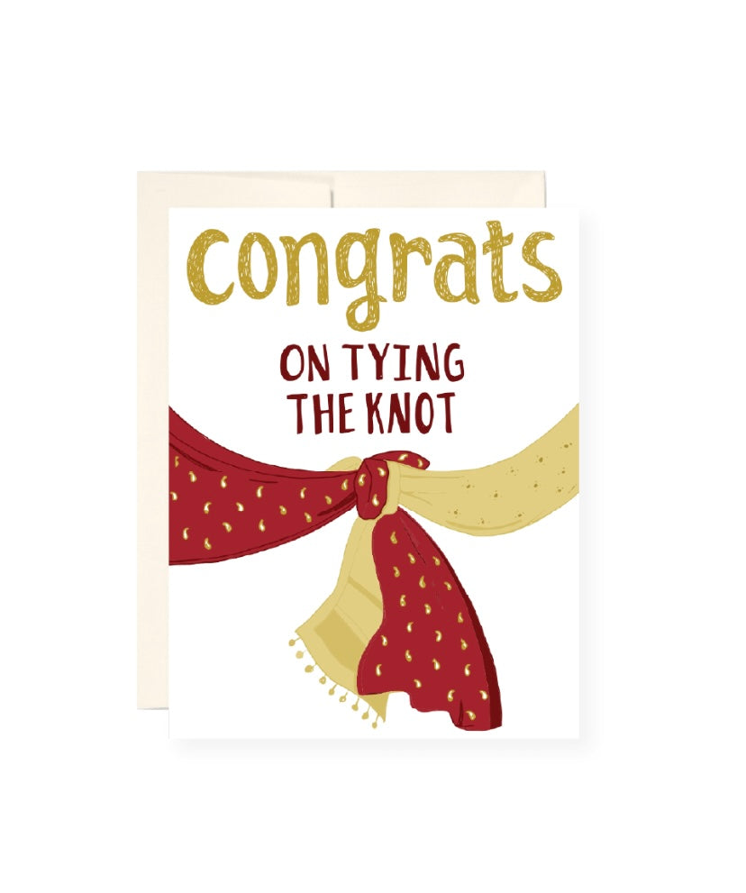 Tying The Knot Greeting Card