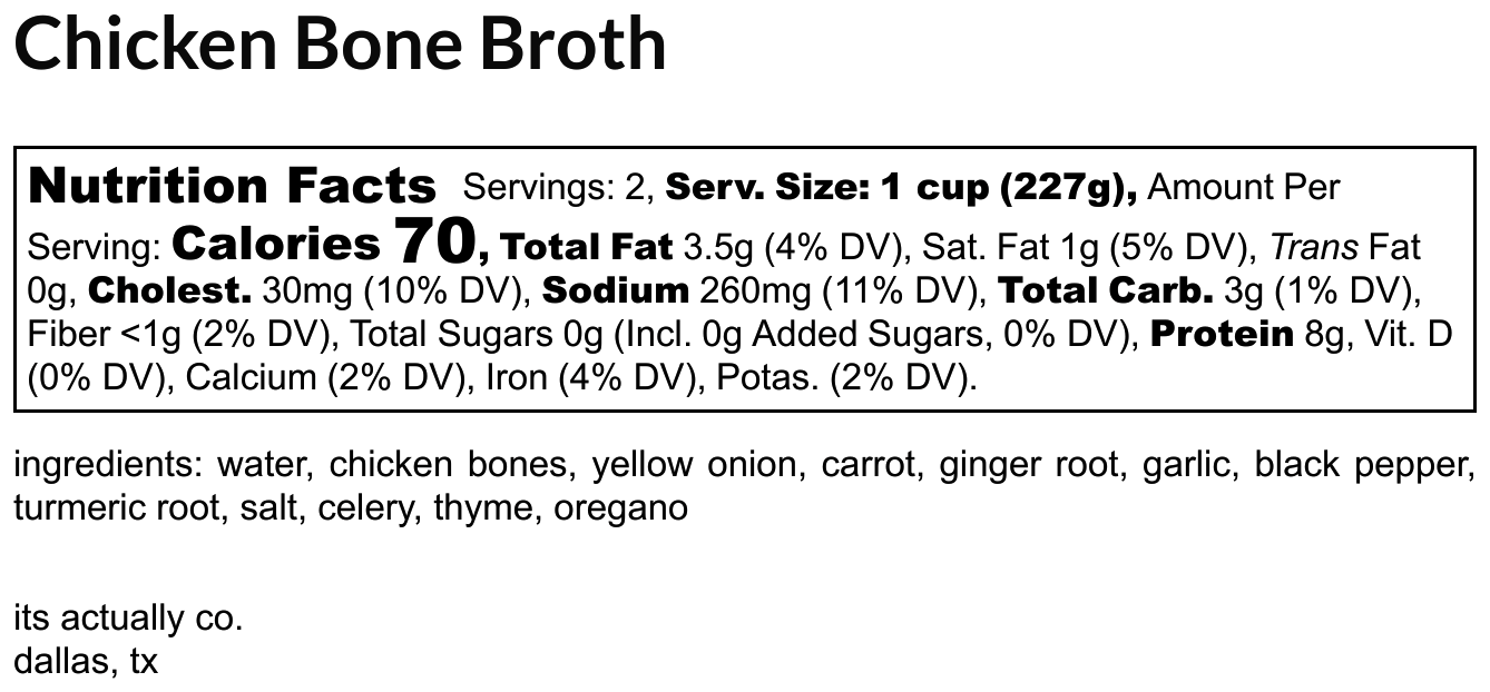 Bone Broth