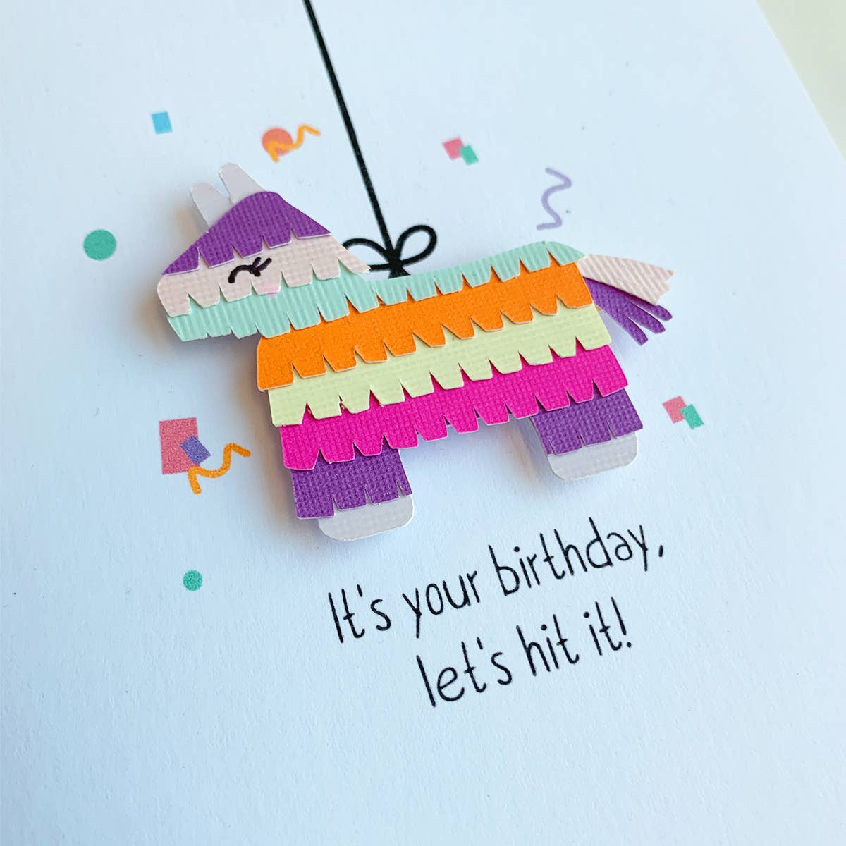 Pinata Birthday Card