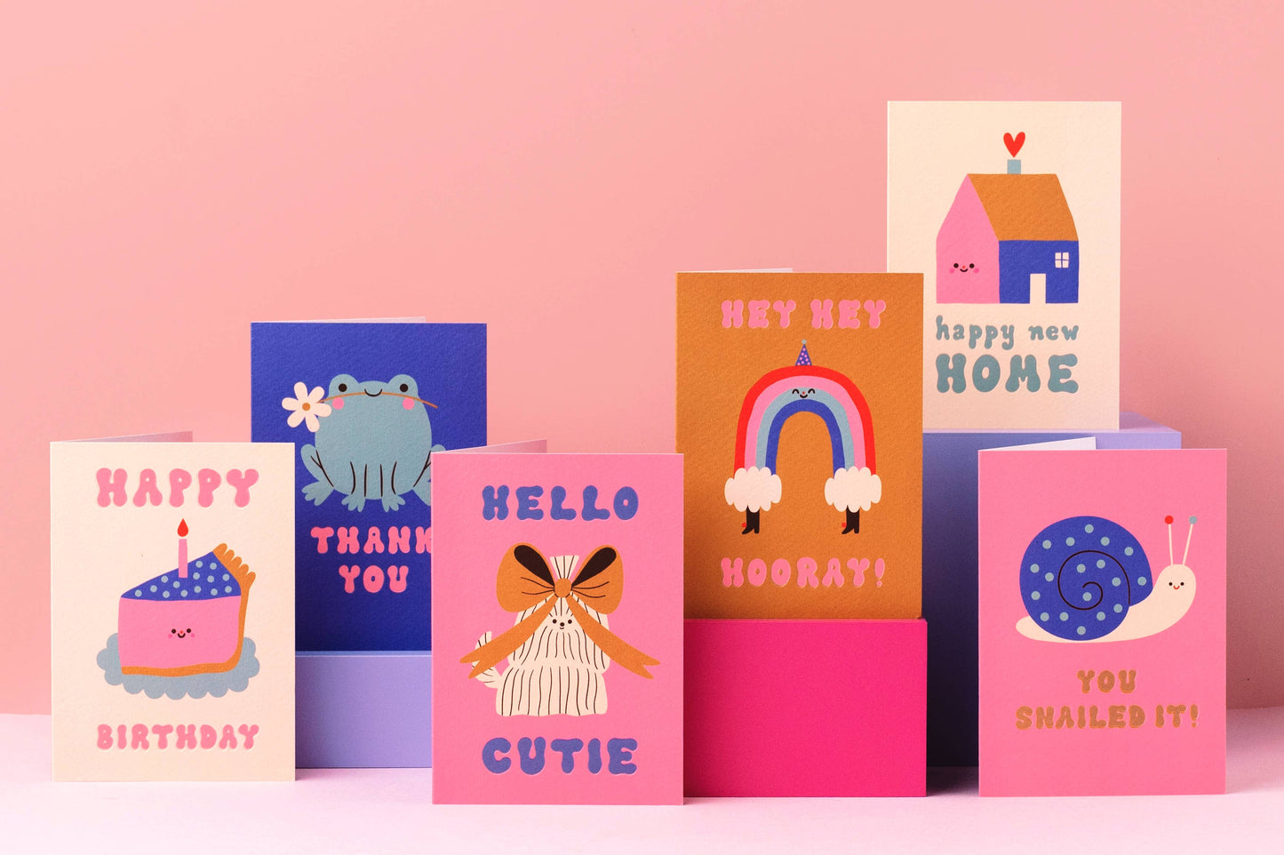 Rumble Cards - Thank You - Cute Frog - Flower - Gratitude Card - Love Merci