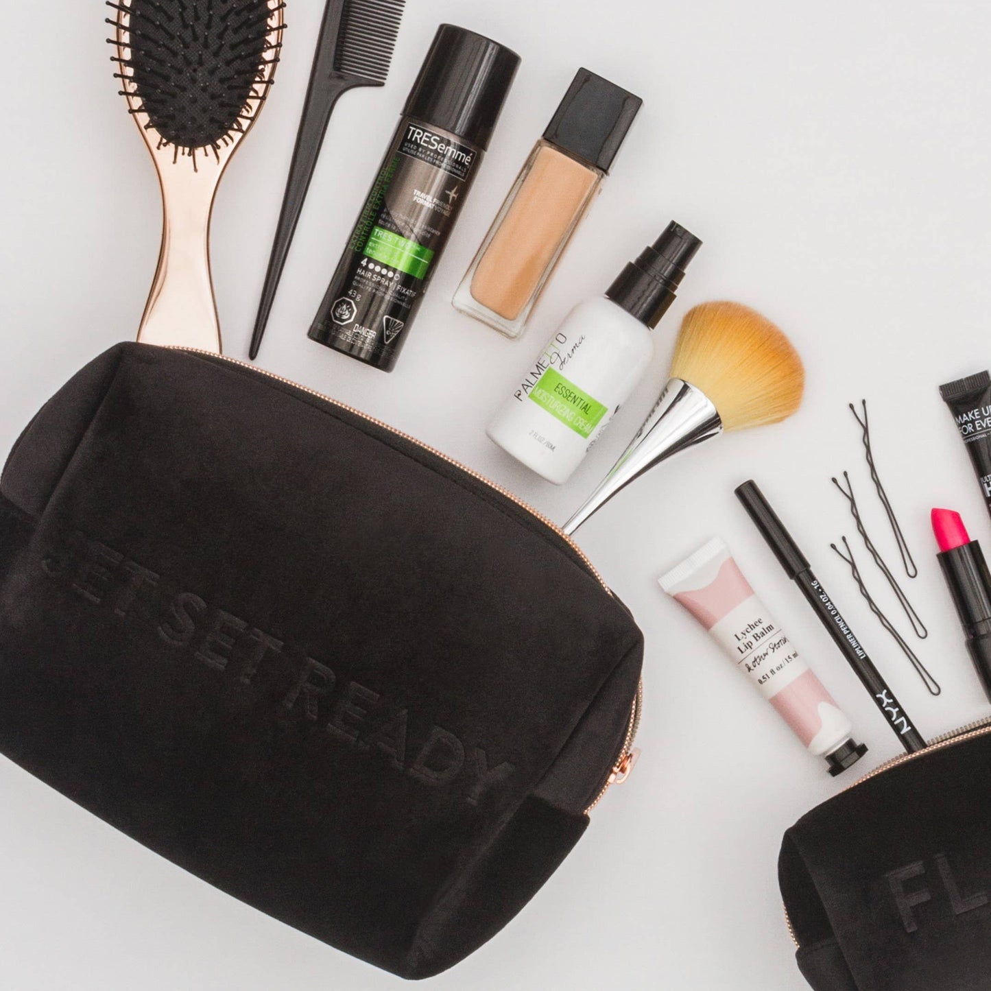 COSMETIC POUCH - VIXEN BLACK (velour finish)
