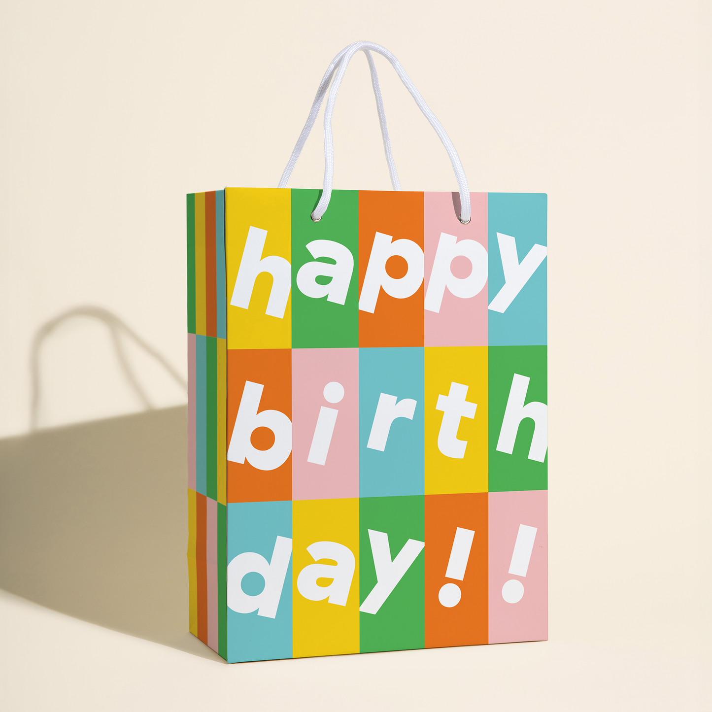 paper&stuff - Happy Birthday Grid Gift Bag