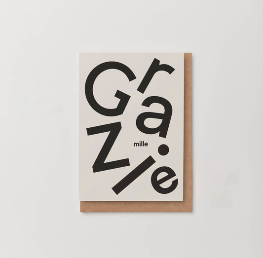 'Grazie Mille' Greeting Card