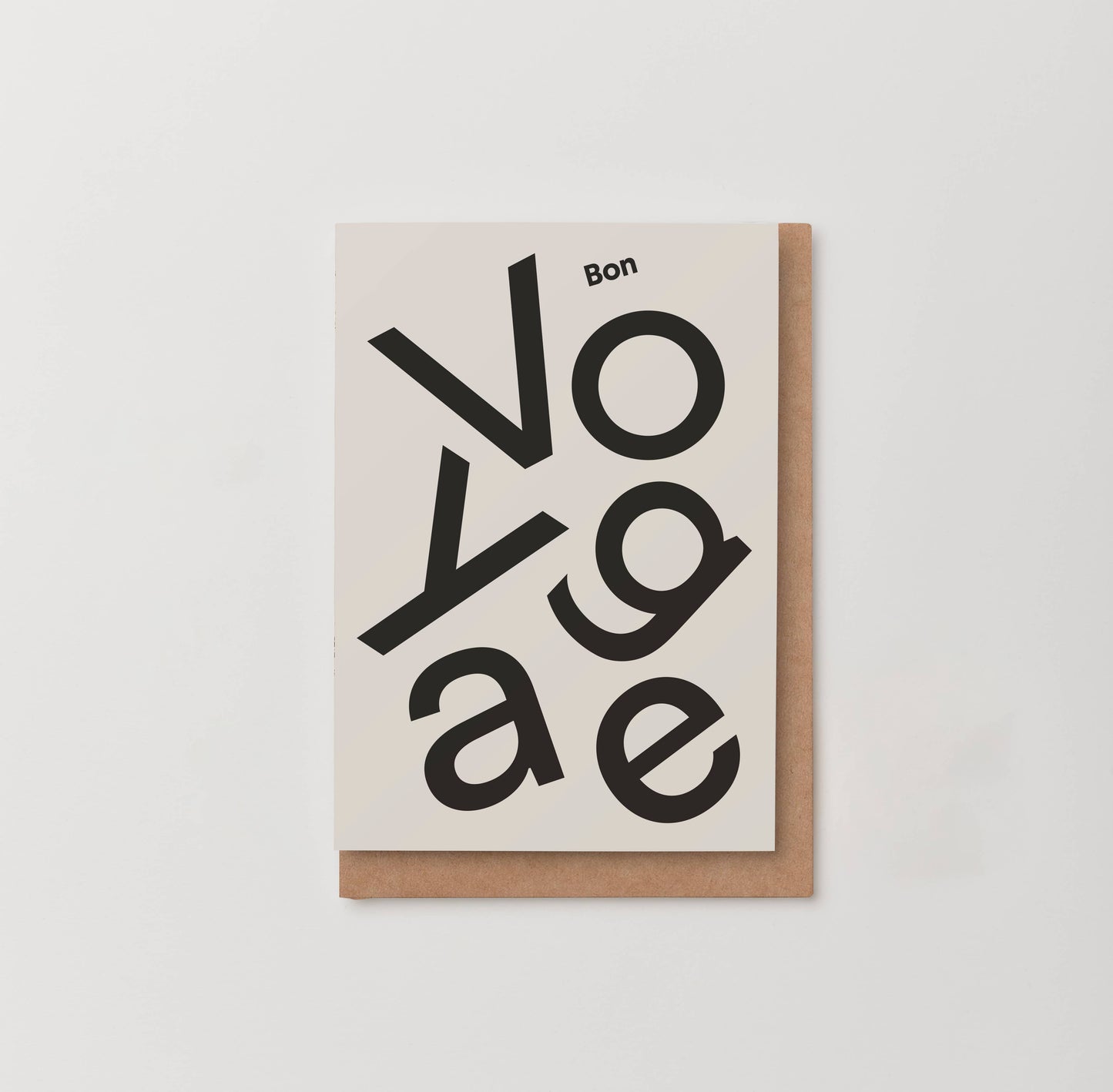 'Bon Voyage” Greeting Card