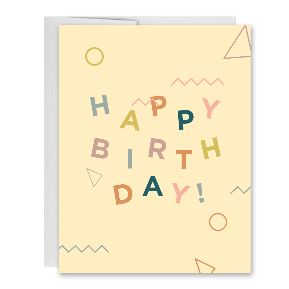 Have a Birthday Bash, Funny, Colorful Fun Greeting Card