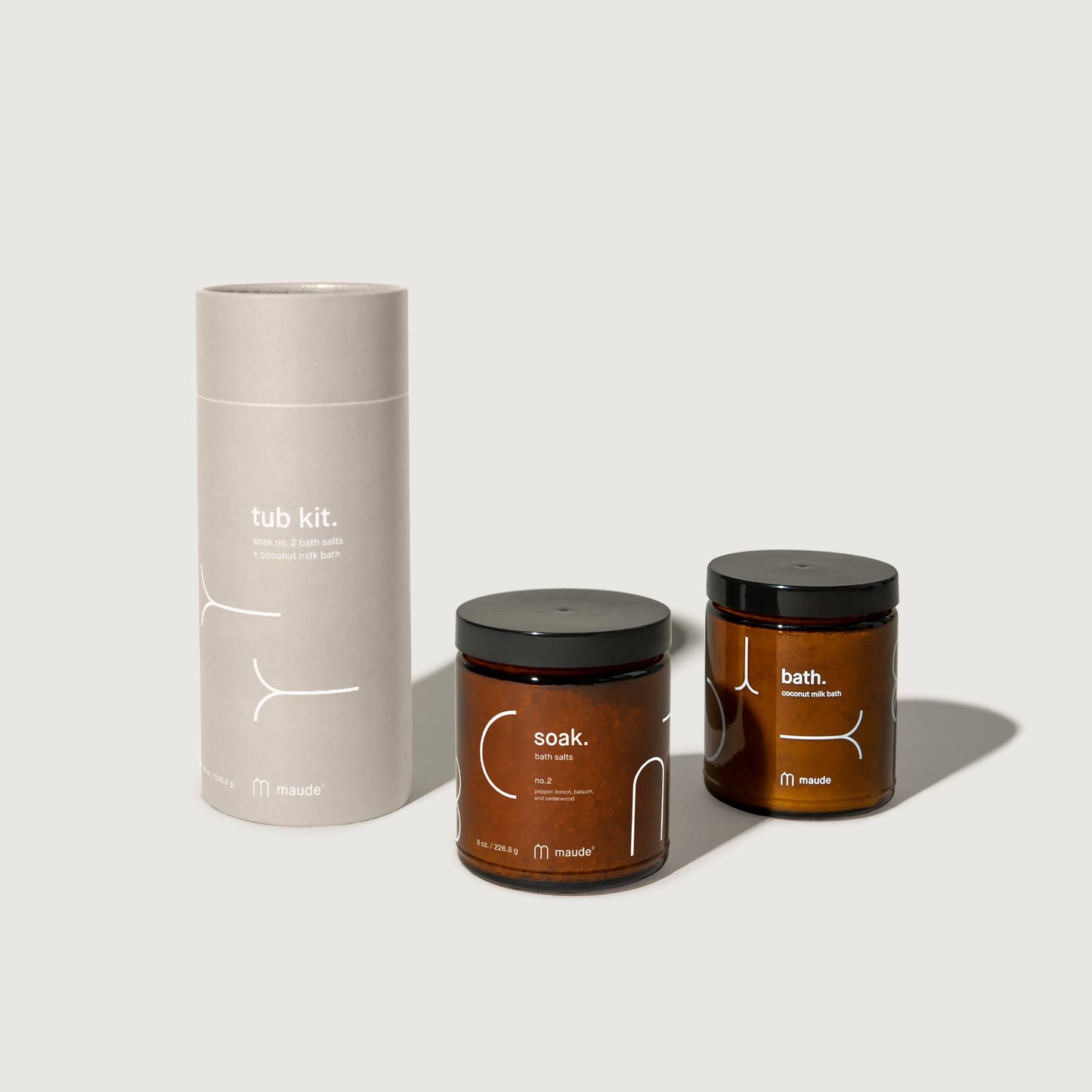 Tub Kit no. 2 - soaking salts and coconut milk bath set