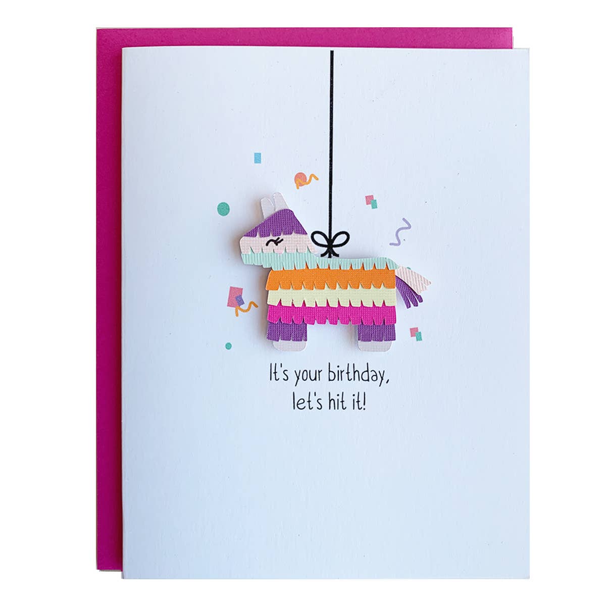 Pinata Birthday Card