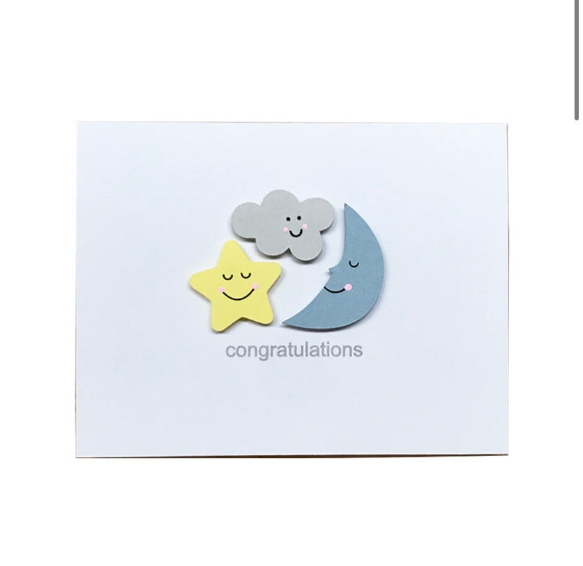 Night Sky Congratulations Greeting Card