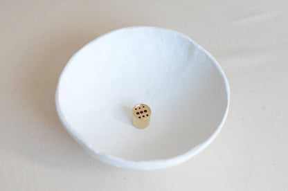Cedar and Myrrh - Cylinder Brass Incense Holder