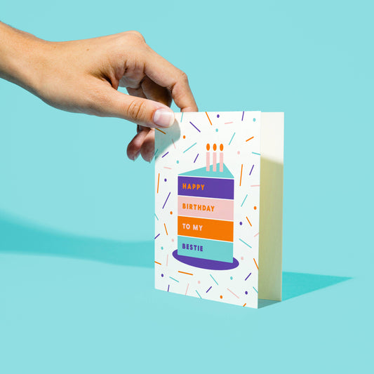 Happy Birthday Bestie Greeting Card