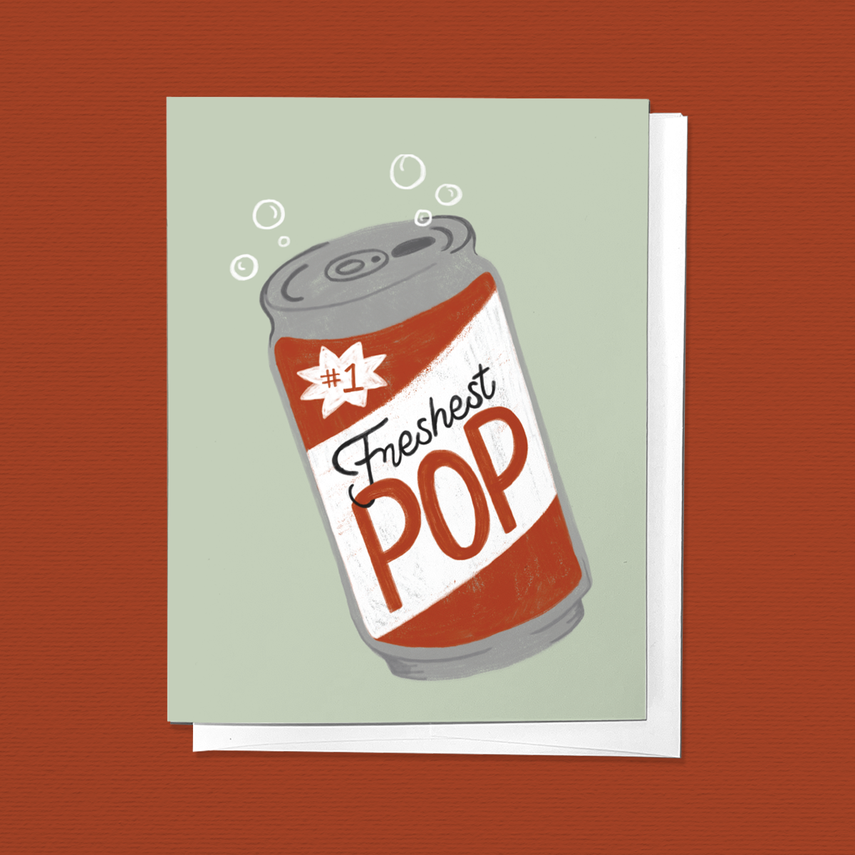Parcel Island - The Freshest Pop Soda Can Father's Day Greeting Card