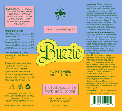 Buzzie - Insect Repellent Spray