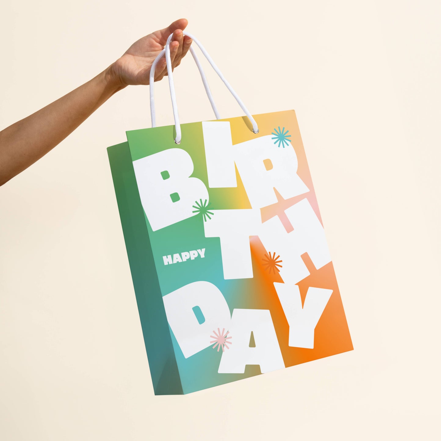 paper&stuff - Happy Birthday Gradient Gift Bag