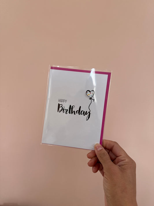 Confetti balloon happy birthday