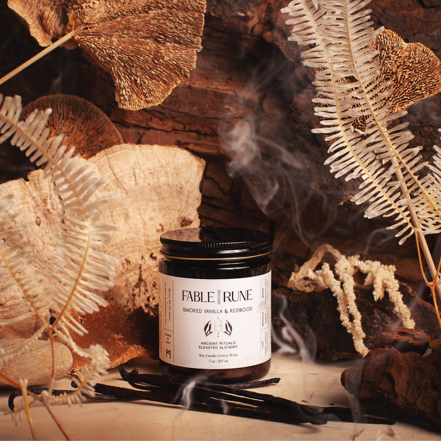 Smoked Vanilla & Redwood Candle