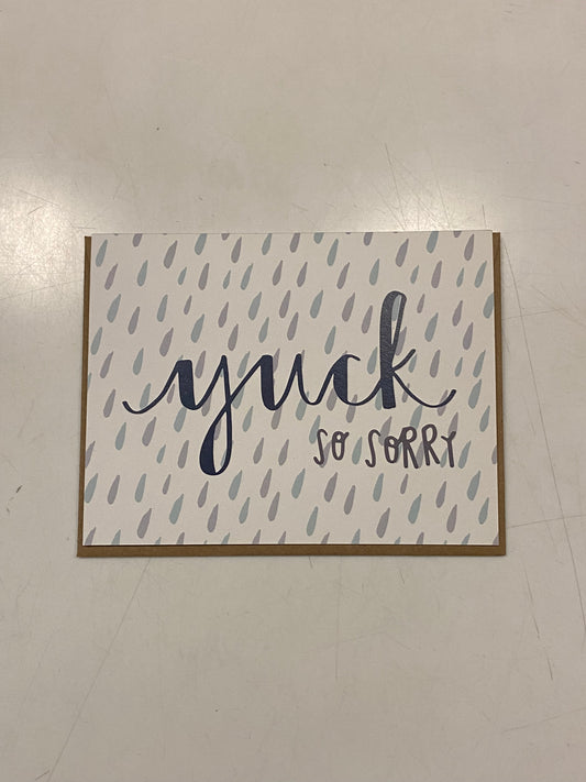 Yuck Greeting Card