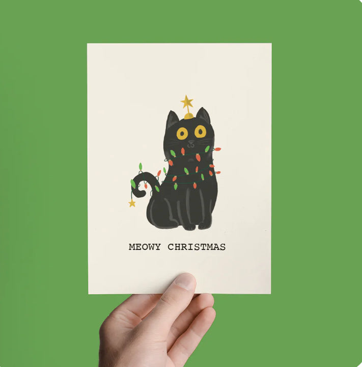 Meowy Christmas Greeting Card