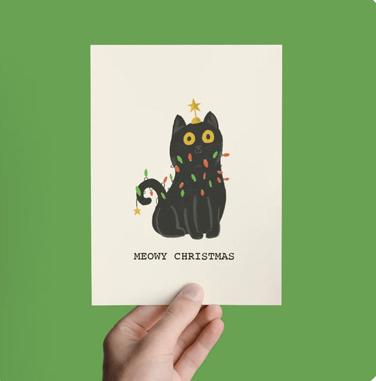 Meowy Christmas Greeting Card