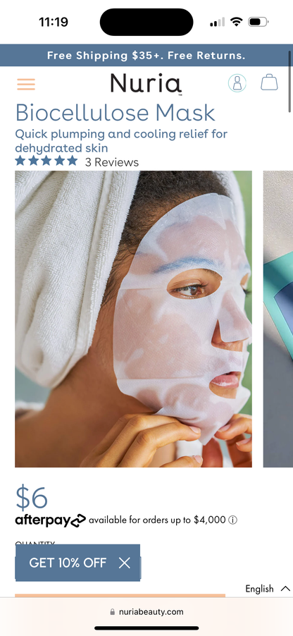 Biocellulose Mask