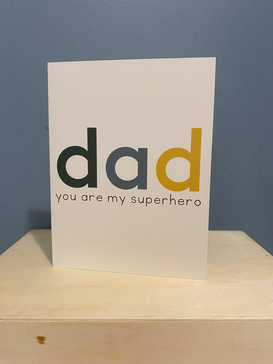 Sad Superhero Greeting Card