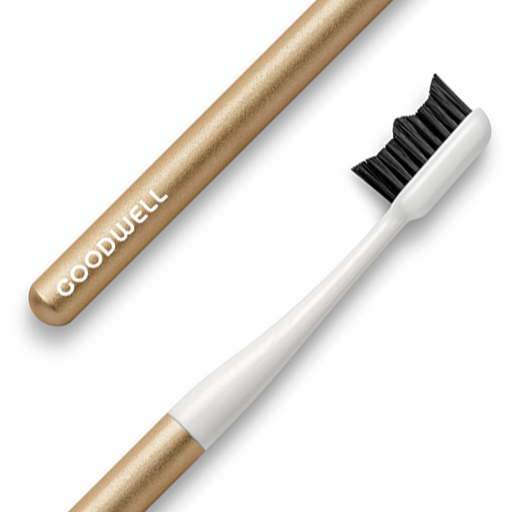 Aluminum Handle Toothbrush + Replaceable Brush Head