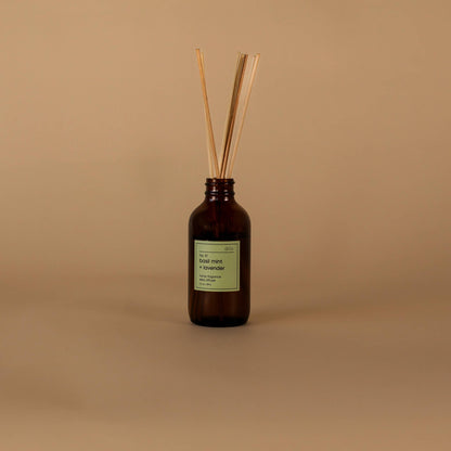 No. 10 Basil Mint + Lavender Reed Diffuser