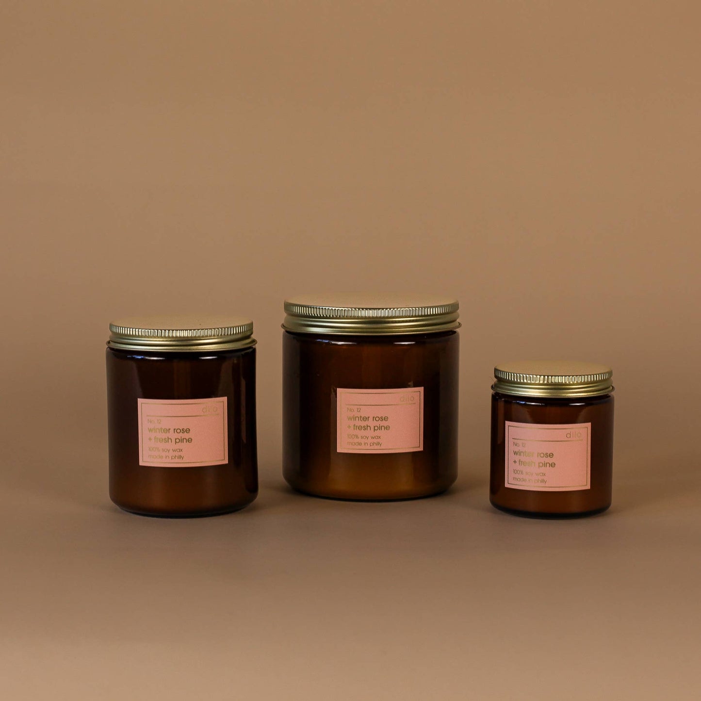 No. 12 - Winter Rose + Pine Candle