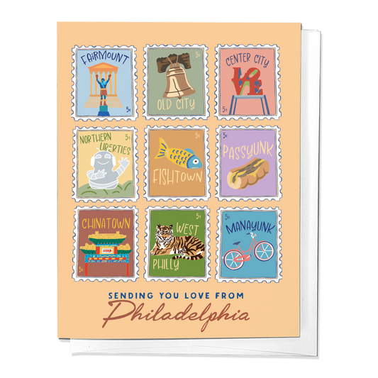 Sending You Love From Philadelphia Greeting Card