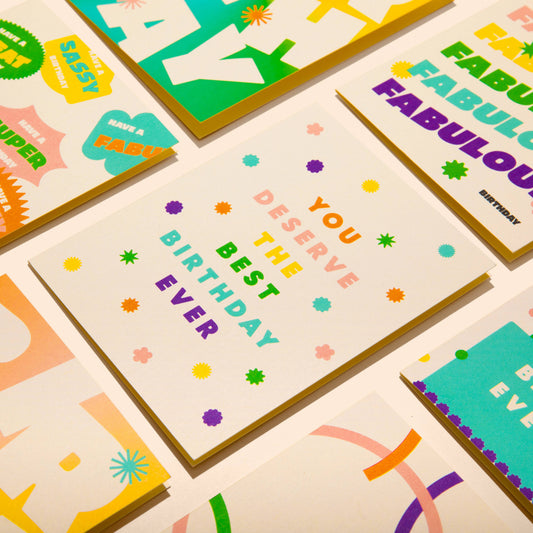 paper&stuff - You Deserve The Best Birthday Greeting Card