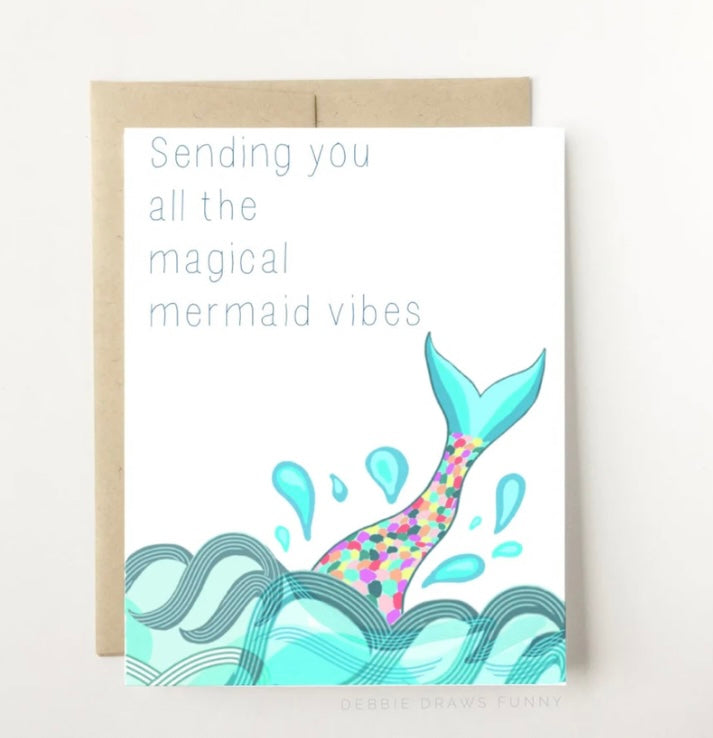 Mermaid Vibes Greeting Card