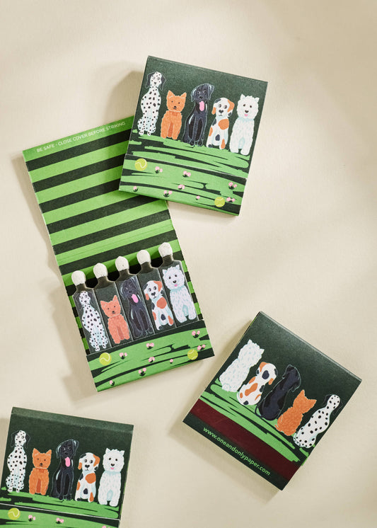 One & Only Paper - Puppy Pals Printed 10 Stem Matchbook