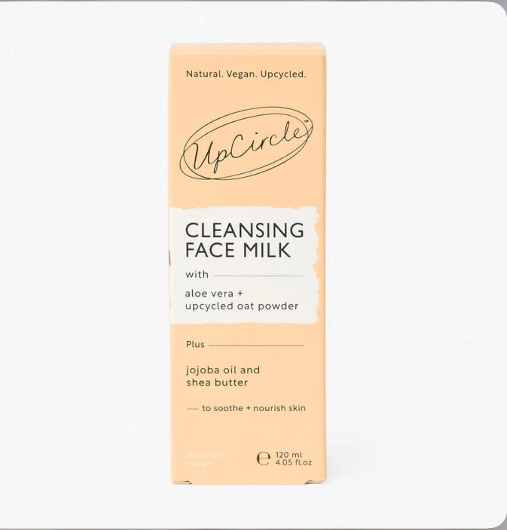 Eco Cleansing Face Milk with Aloe Vera + upcycled Oat Powder
