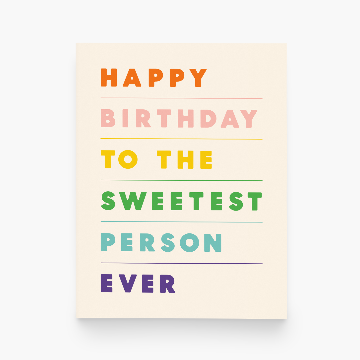 paper&stuff - Happy Birthday to the Sweetest Person Ever Greeting Card